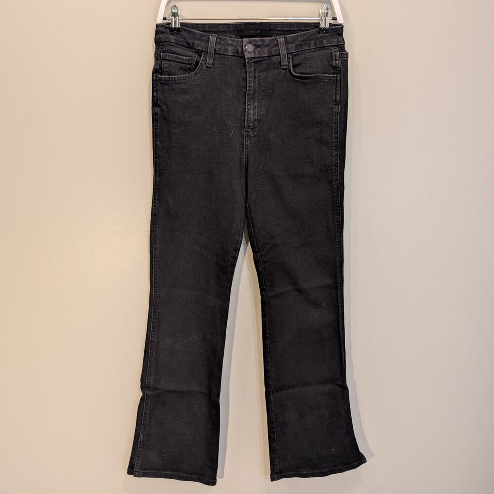 Joe's Jeans HiRise Curvy Cropped BootCut Hi Honey Black Denim - SIze 29